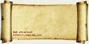 Hana Jakupi vizit kartica